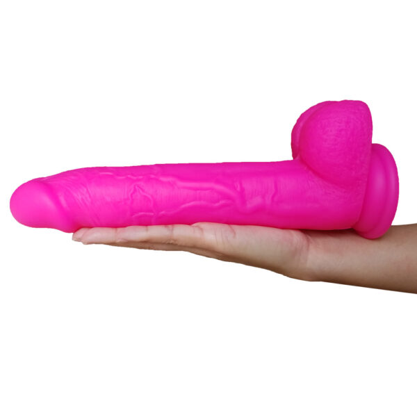 Huge-Pink-Platinum-Liquid-Silicone-Dildo-with-balls-and-suction-cup-10-inch-86865